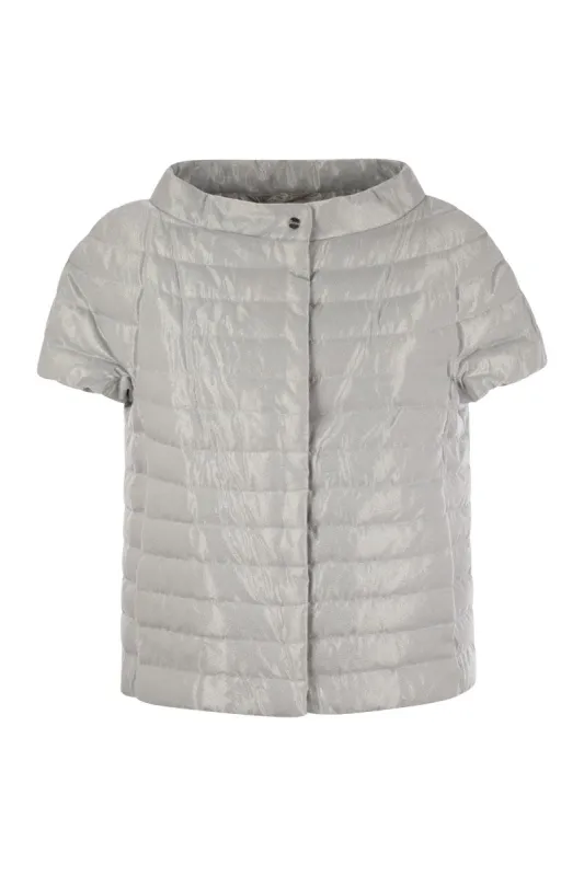 SHORT-SLEEVED METAL-EFFECT CAPE sold by Lord & Taylor