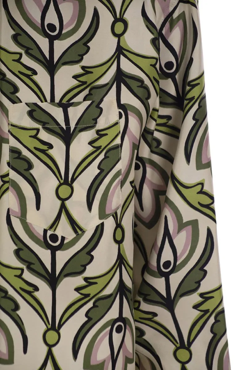 ENFASI - SILK TWILL SHIRT sold by Lord & Taylor product image thumbnail 4