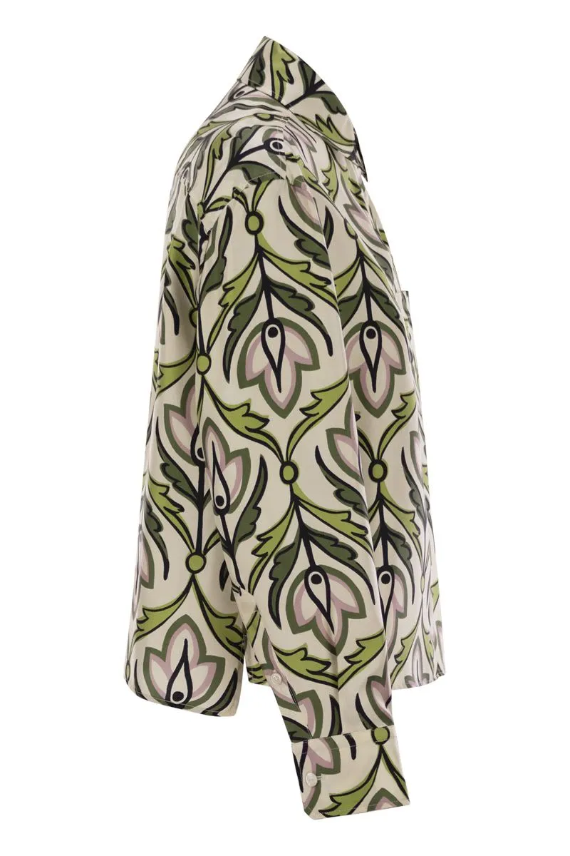 ENFASI - SILK TWILL SHIRT sold by Lord & Taylor product image thumbnail 3