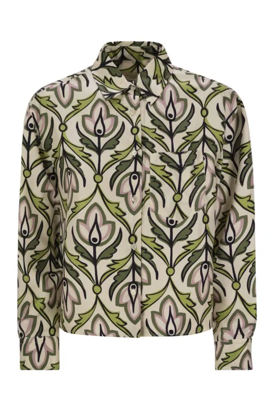 ENFASI - SILK TWILL SHIRT sold by Lord & Taylor