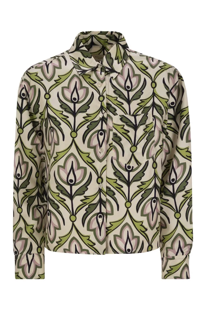 ENFASI - SILK TWILL SHIRT sold by Lord & Taylor