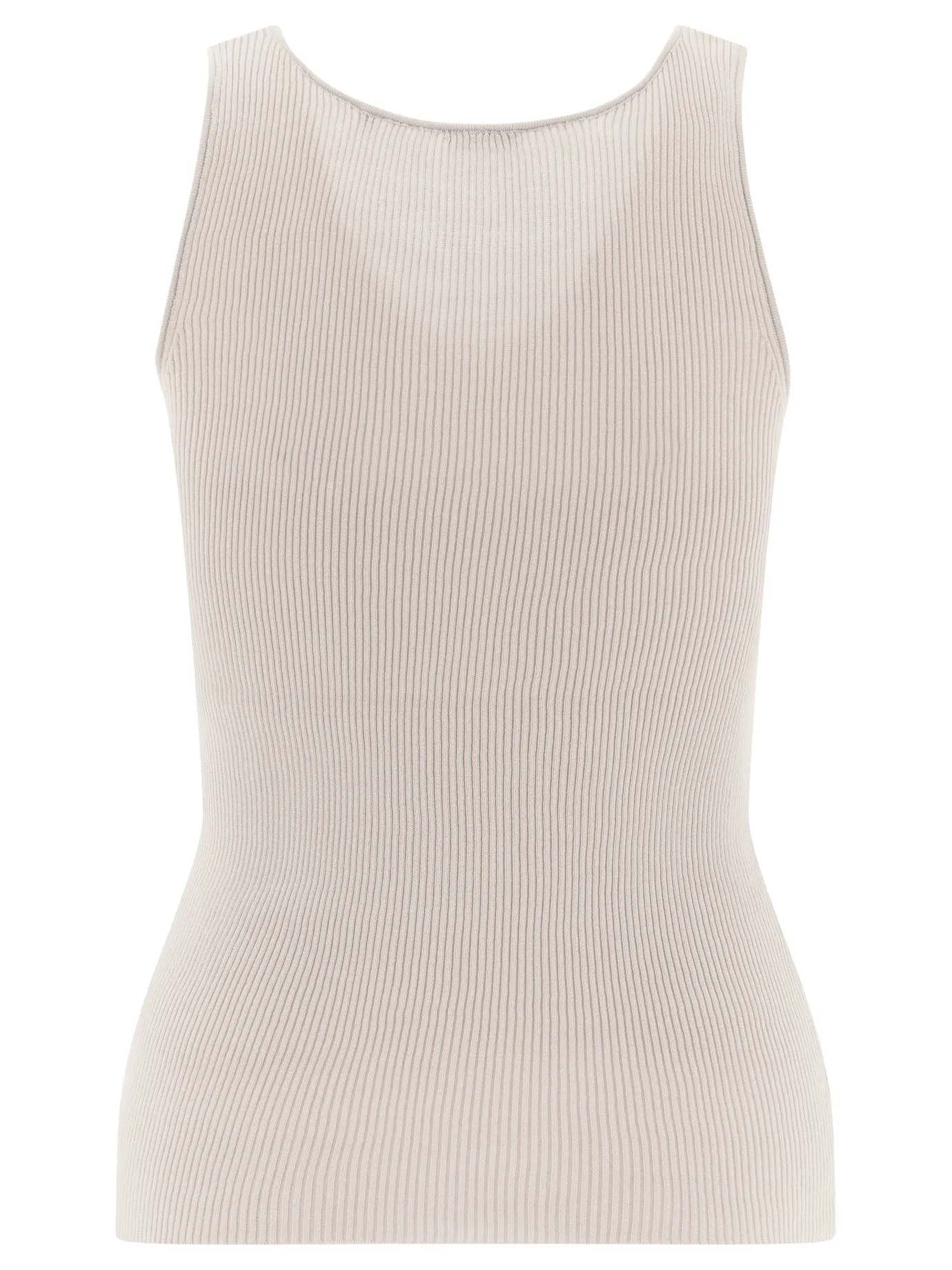 TANK TOP WITH ROUND NECK IN RIBBED KNIT sold by Lord & Taylor product image thumbnail 2