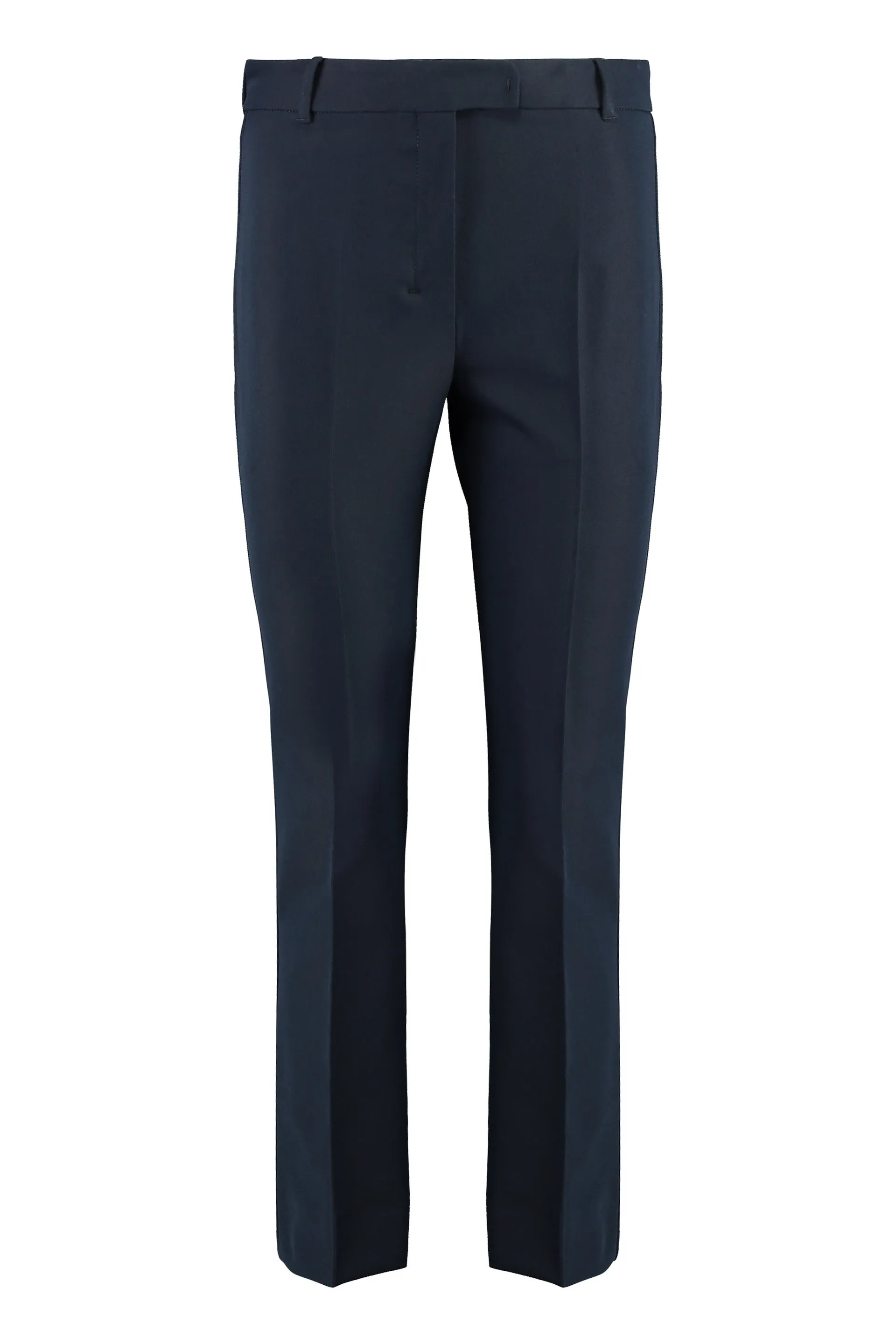 STRETCH VISCOSE TROUSERS WITH FLARED HEM sold by Lord & Taylor