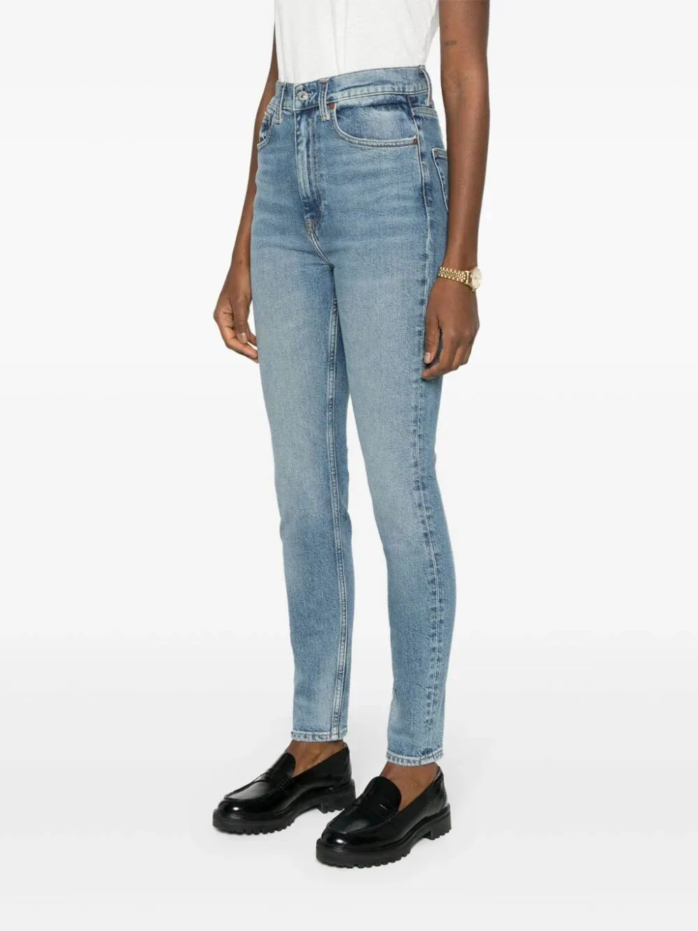 HIGH WAISTED SKINNY JEANS sold by Lord & Taylor product image thumbnail 5