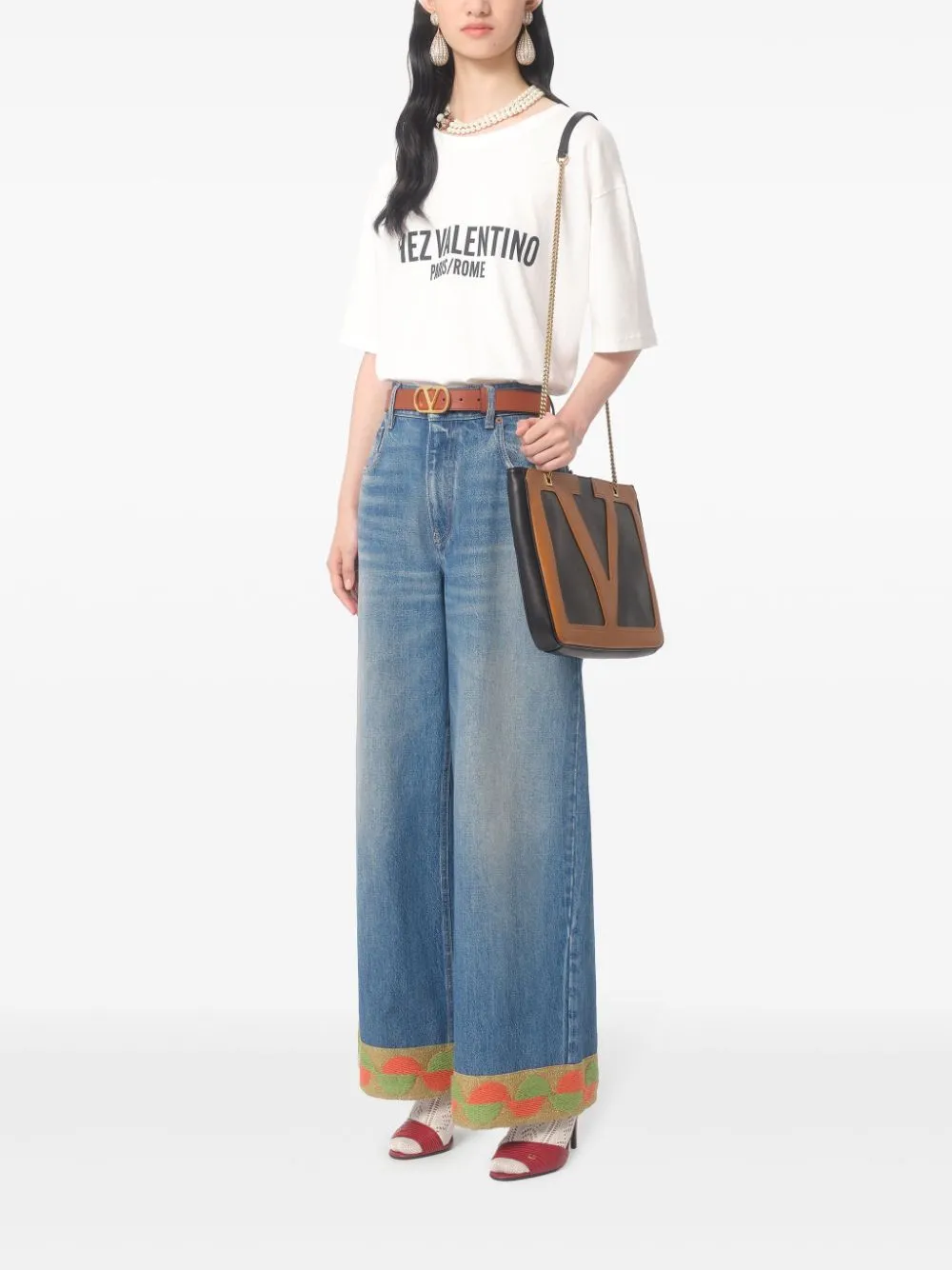 CHEZ VALENTINO COTTON T-SHIRT sold by Lord & Taylor product image thumbnail 4