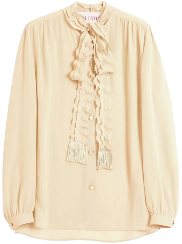 CREPE DE CHINE SILK BLOUSE sold by Lord & Taylor