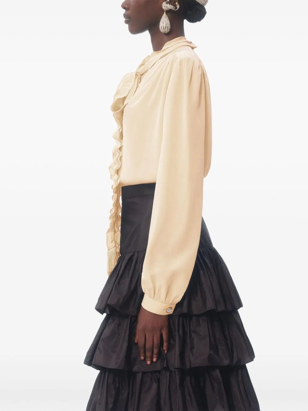 CREPE DE CHINE SILK BLOUSE sold by Lord & Taylor product image thumbnail 2