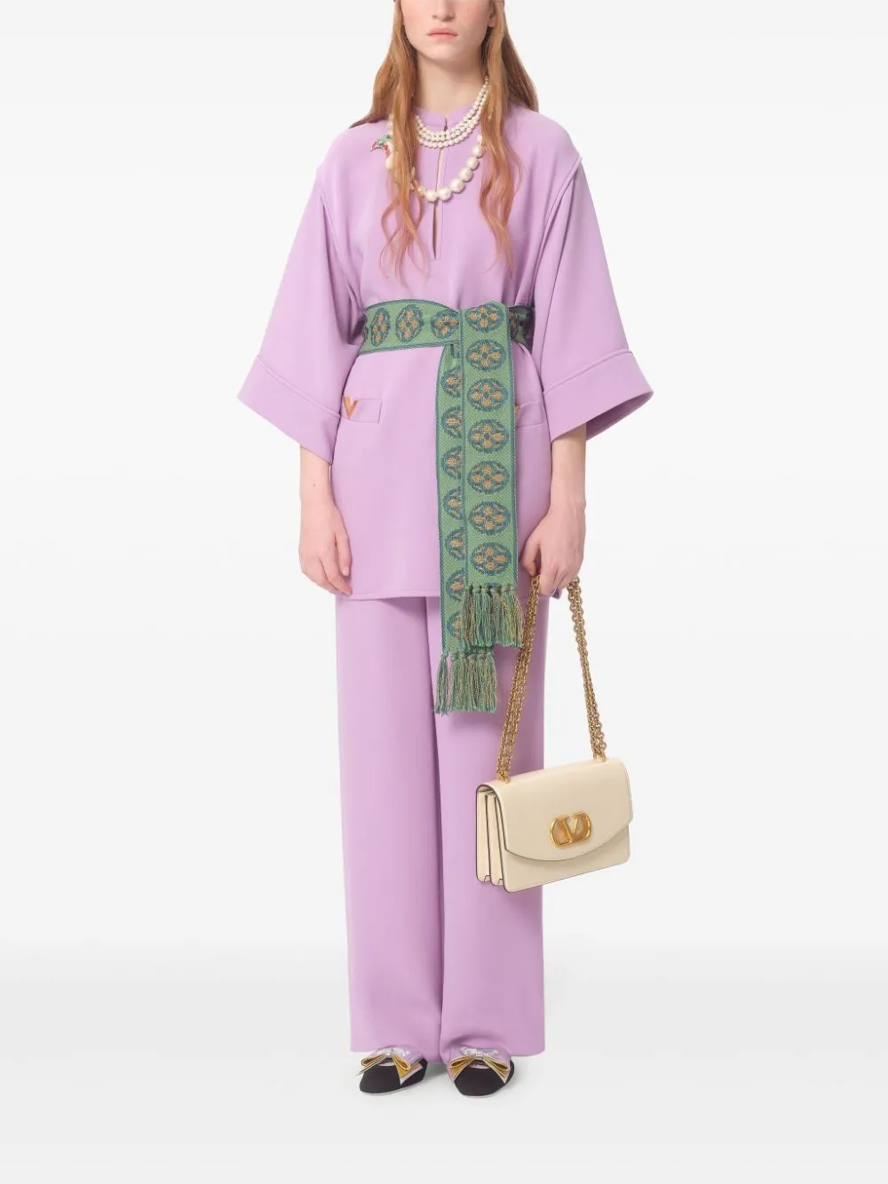 SILK WIDE-LEG TROUSERS sold by Lord & Taylor product image thumbnail 5