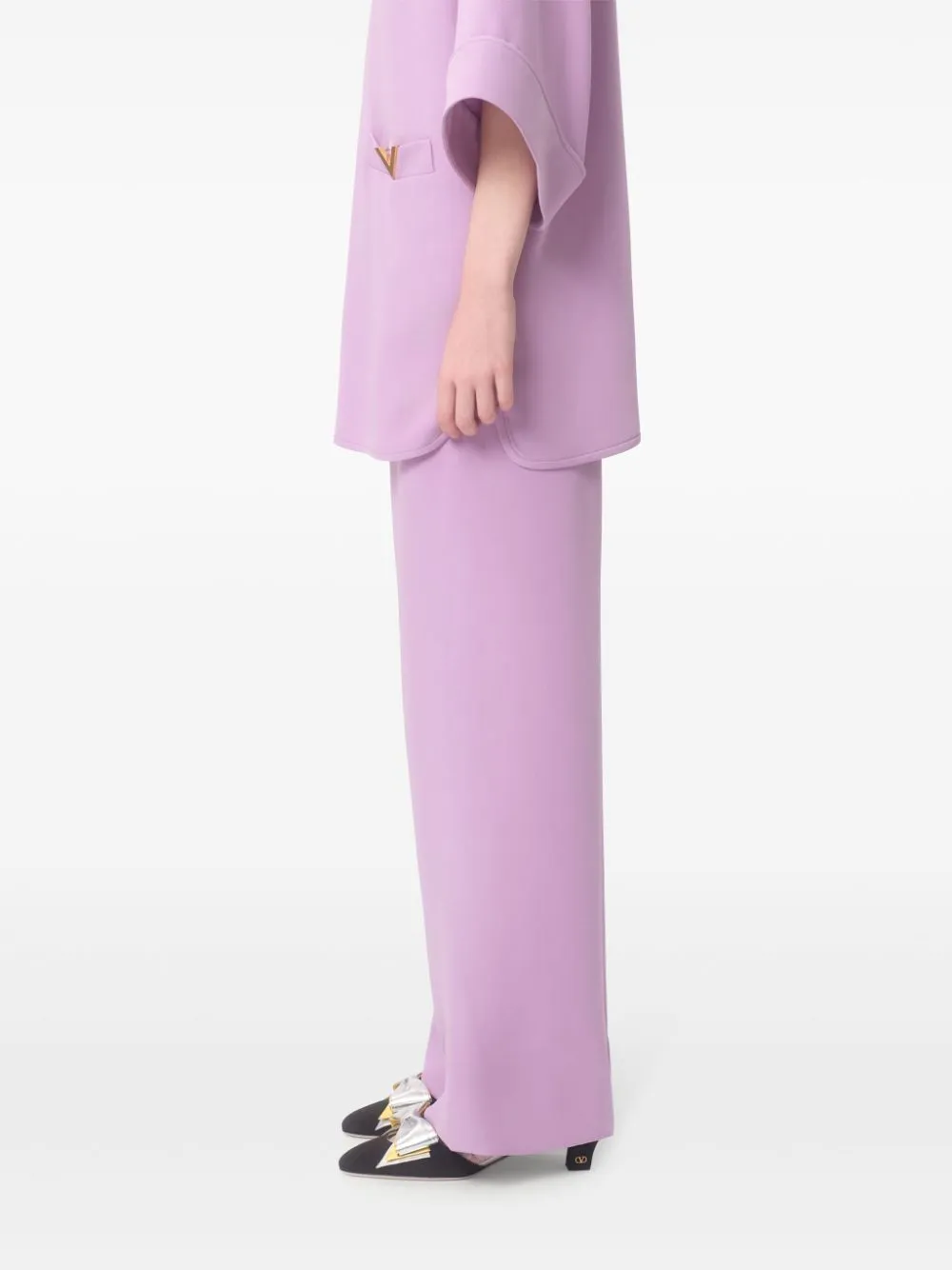 SILK WIDE-LEG TROUSERS sold by Lord & Taylor product image thumbnail 3