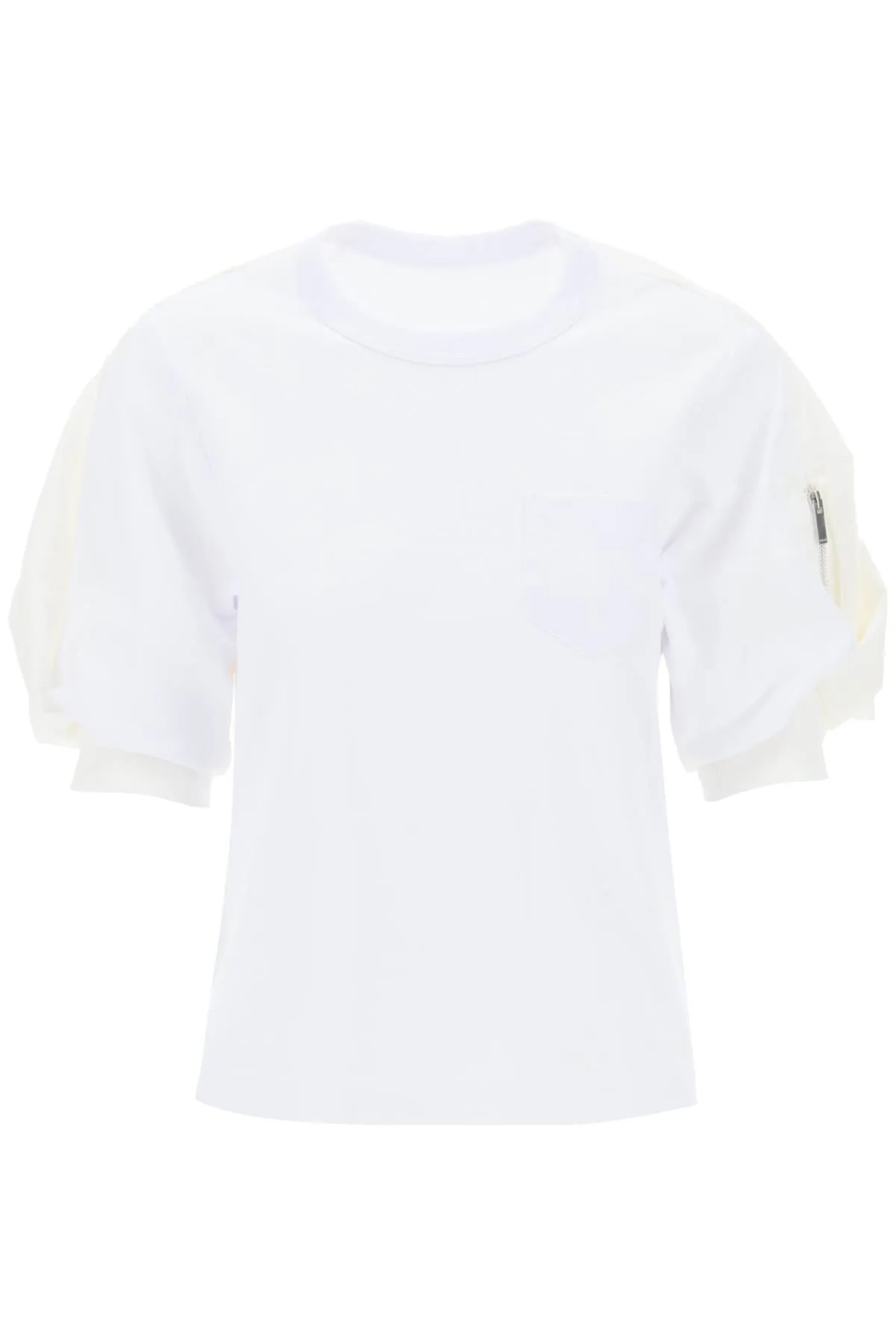 NYLON TWILL X COTTON JERSEY T-SHIRT sold by Lord & Taylor