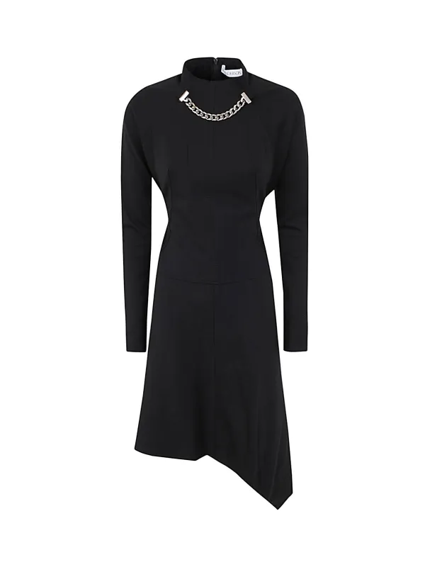 NECK CHAIN LONG SLEEVE DRESS sold by Lord & Taylor
