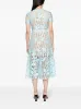 LIGHT BLUE LACE MIDI DRESS sold by Lord & Taylor