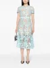 LIGHT BLUE LACE MIDI DRESS sold by Lord & Taylor