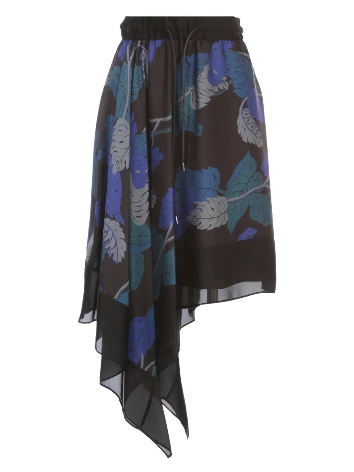 SUN SURF MONSTERA SKIRT ELASTIC WAIST ASYMMETRIC sold by Lord & Taylor