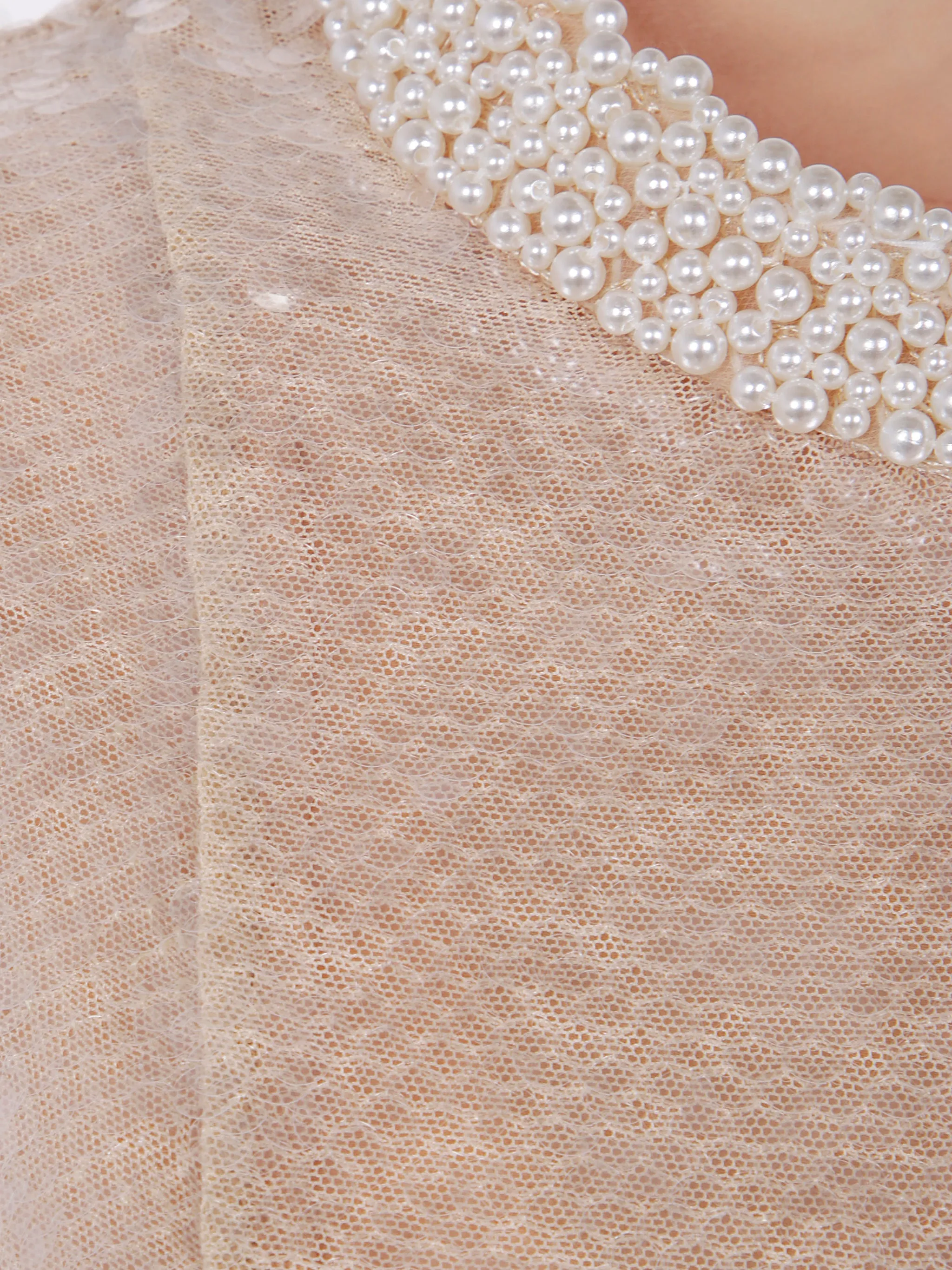 SEQUIN PEARL TRIM MIDI DRESS sold by Lord & Taylor product image thumbnail 3