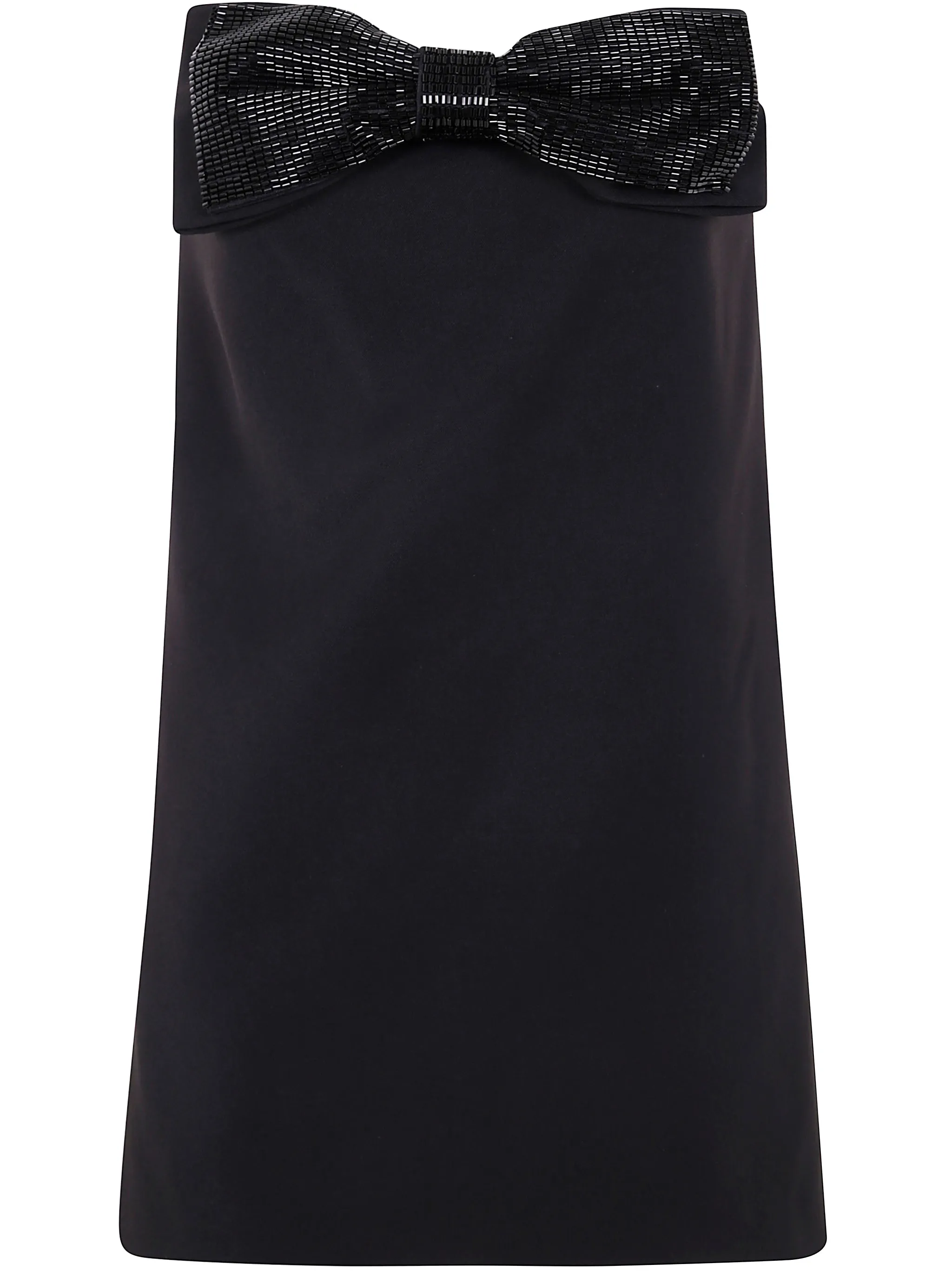 BLACK CREPE BANDEAU MINI DRESS sold by Lord & Taylor