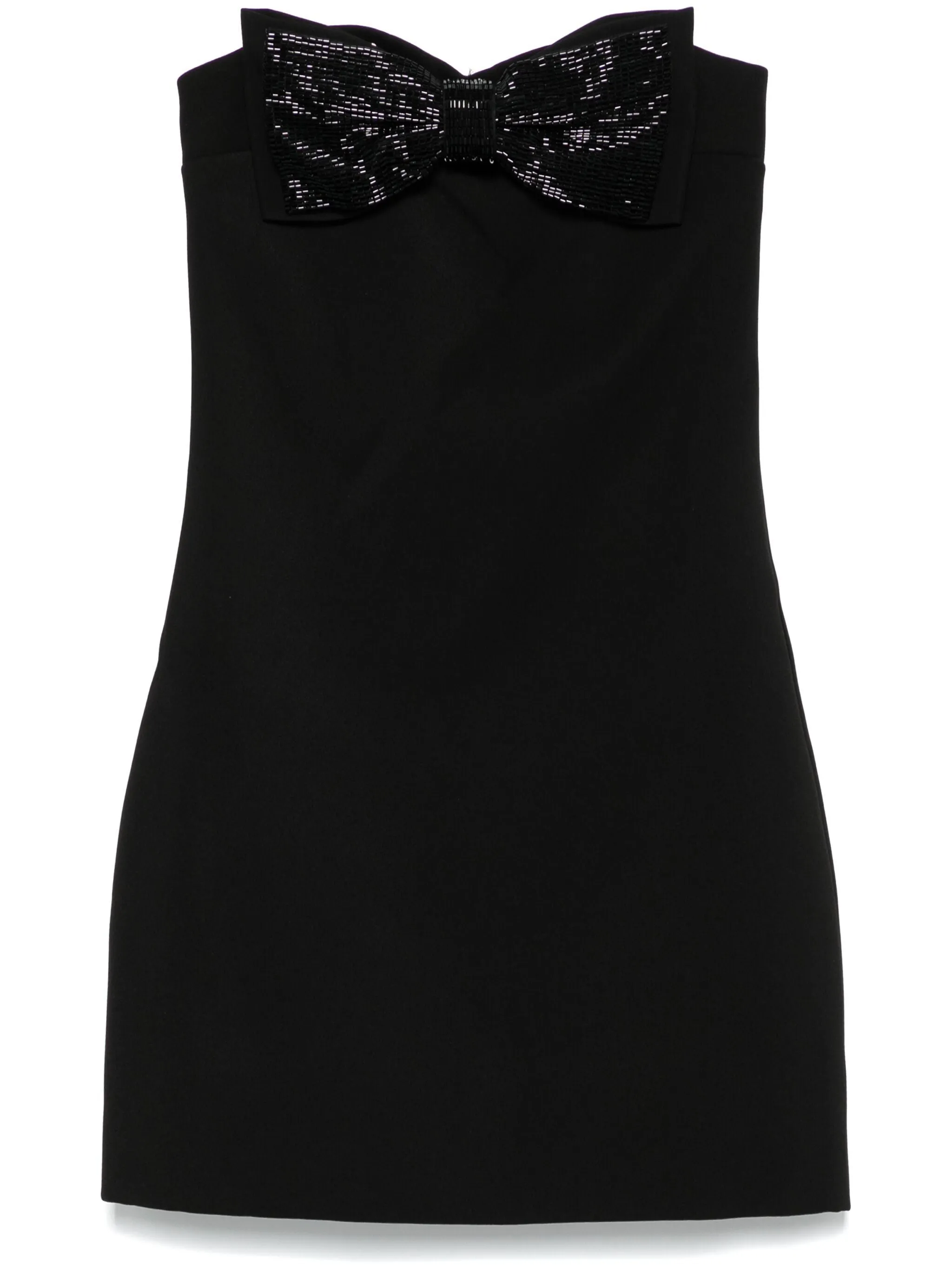 BLACK CREPE BANDEAU MINI DRESS sold by Lord & Taylor product image thumbnail 4