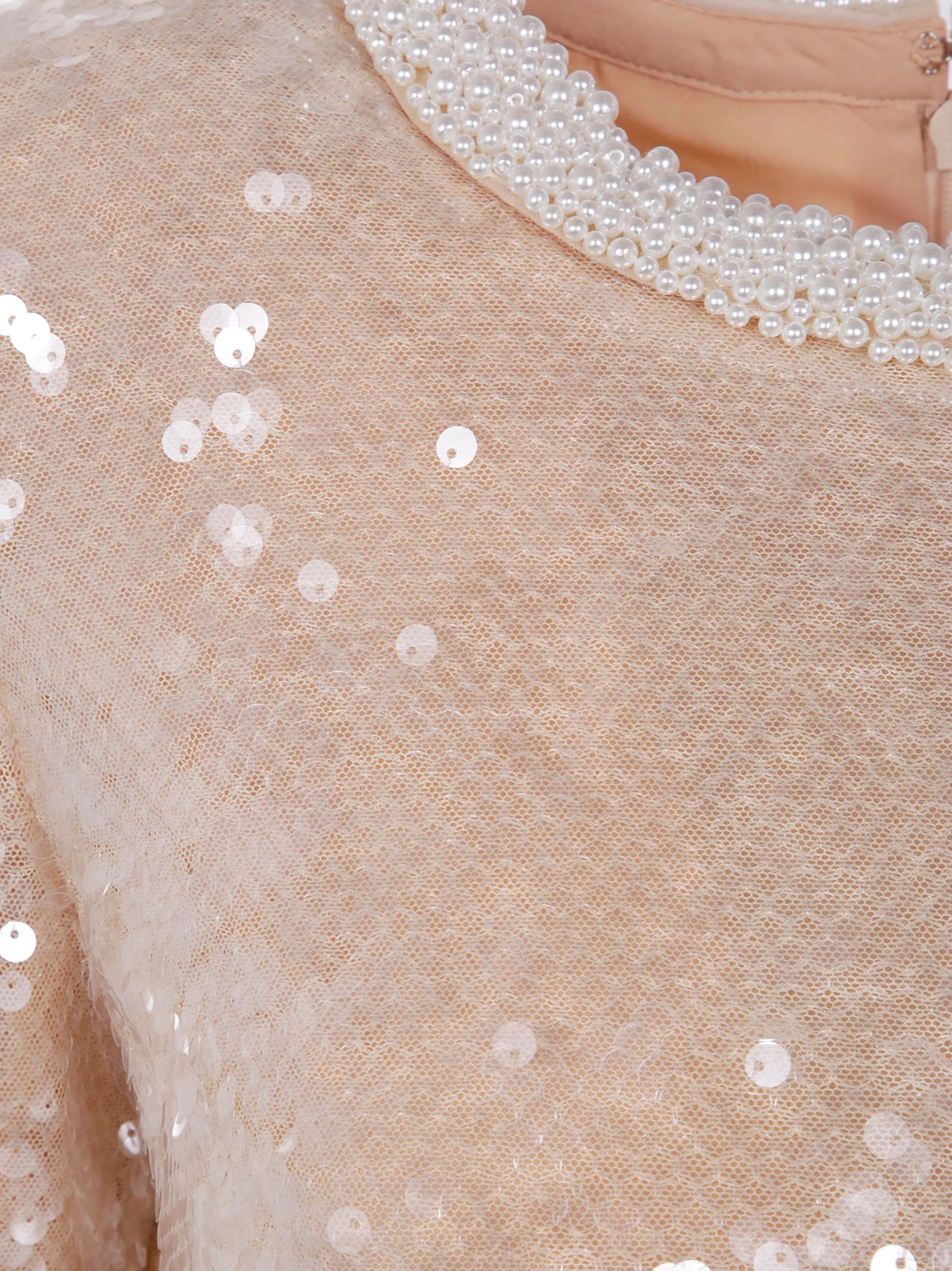 PEARL TRIM SEQUIN MINI DRESS sold by Lord & Taylor product image thumbnail 3