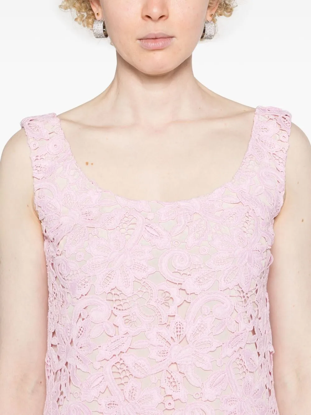PINK FLORAL LACE MINI DRESS sold by Lord & Taylor product image thumbnail 5