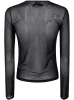 MESH LONG SLEEVES TOP WITH VELVET FLOCK "" sold by Lord & Taylor