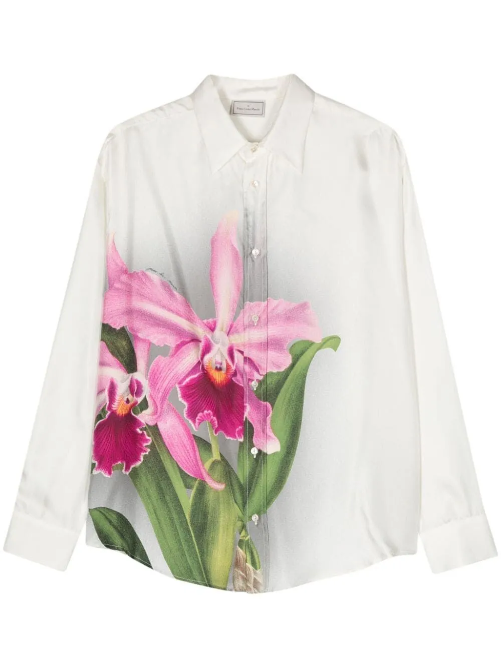 PRINTED SILK TWILL SHIRT sold by Lord & Taylor product image thumbnail 4