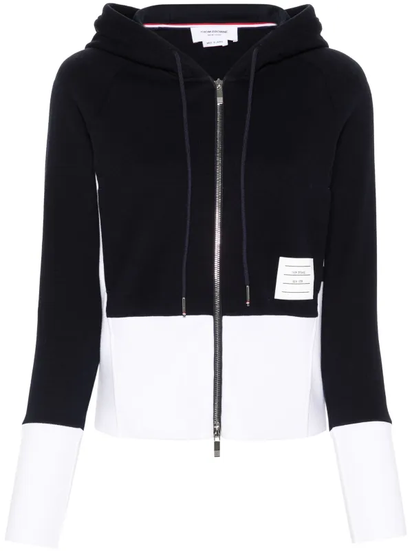 BLOUSON ZIP UP HOODIE W/ ENGINEERED 4 BAR IN COLOR BLOCKED SOLID CLASSIC LOOPBACK JERSEY sold by Lord & Taylor