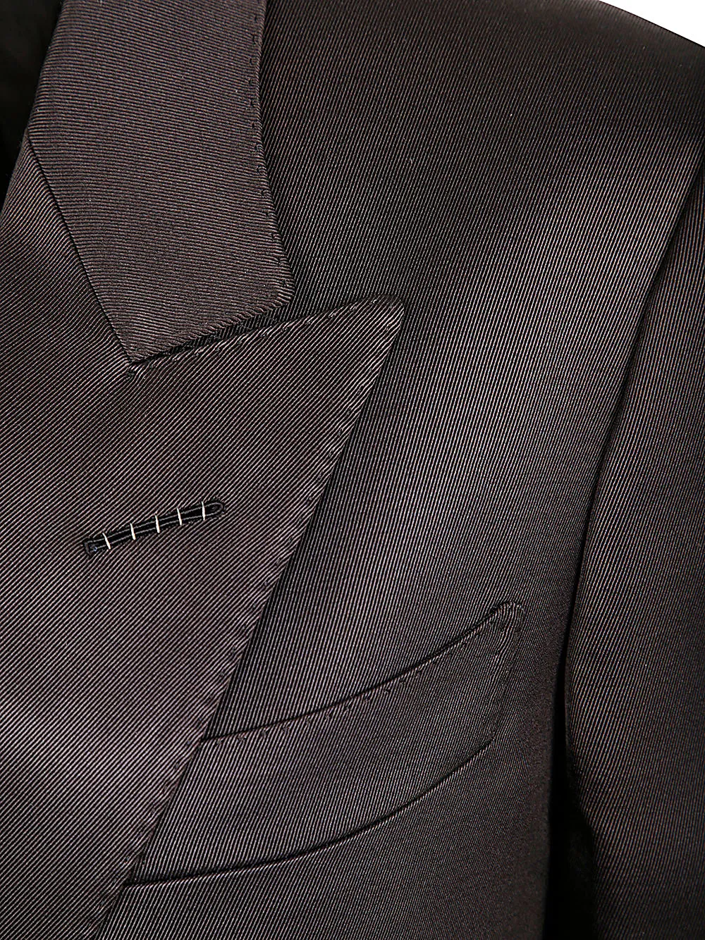 SILK AND WOOL TWILL DOUBLE BREASTED JACKET sold by Lord & Taylor product image thumbnail 3