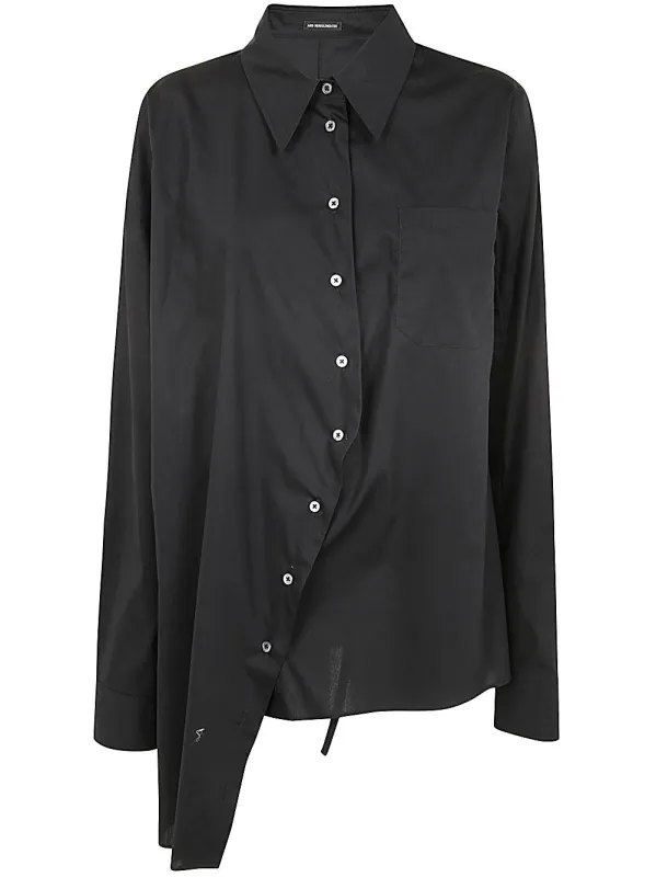 JULA DROPPED SHOULDER SHIRT POPELINE BLACK sold by Lord & Taylor