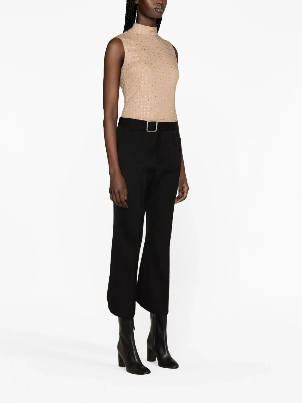 FITTED CROPPED PANT WITH FLARED HEM sold by Lord & Taylor product image thumbnail 2