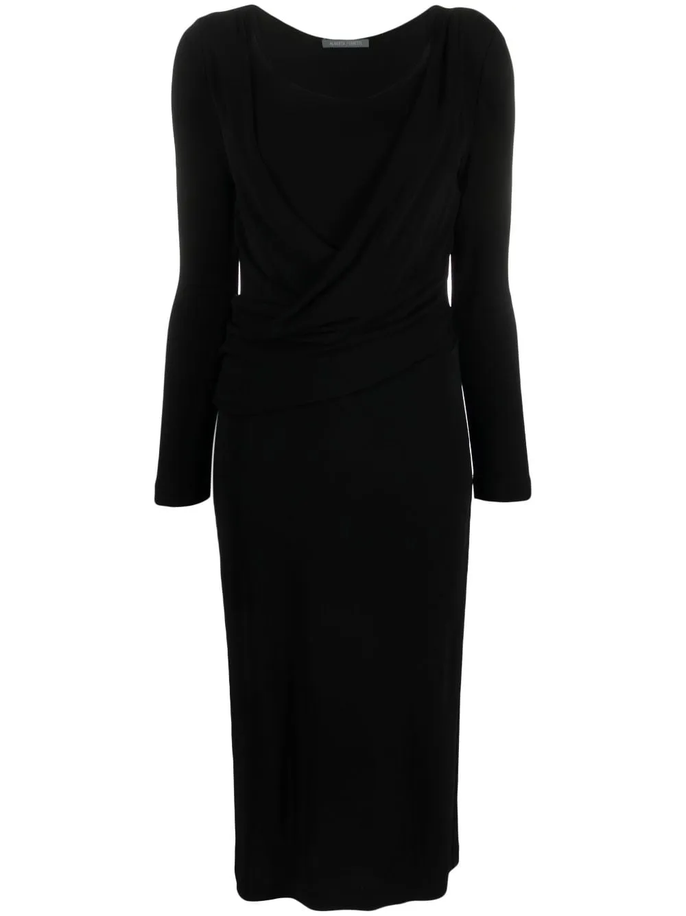 LONG SLEEVES V NECK MIDI DRESS sold by Lord & Taylor product image thumbnail 4