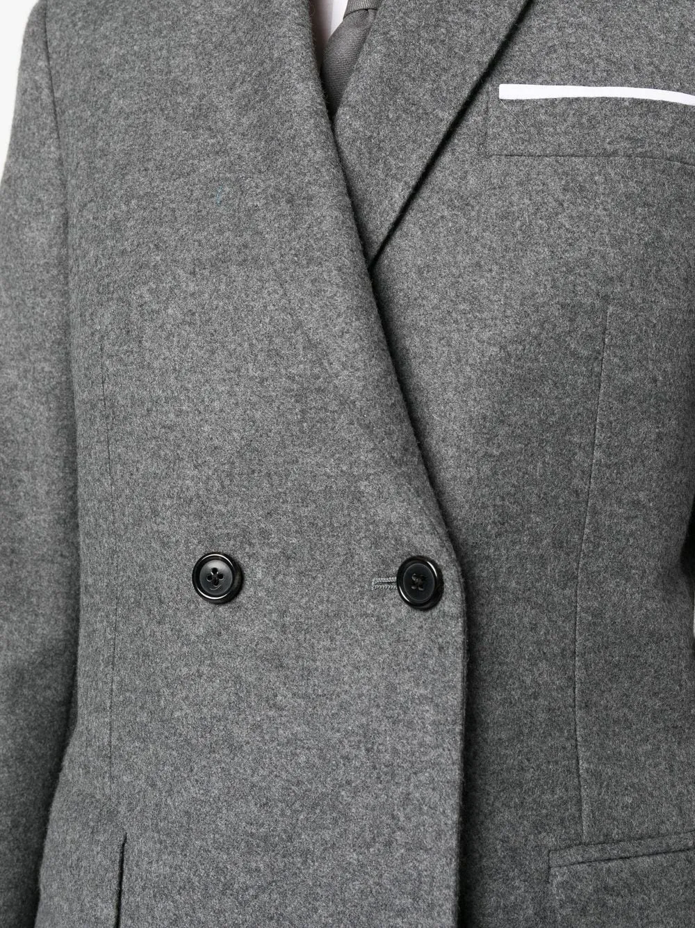 ELONGATED LONG SLEEVE DOUBLE BREASTED SPORTCOAT IN WOOL FLANNEL sold by Lord & Taylor product image thumbnail 5