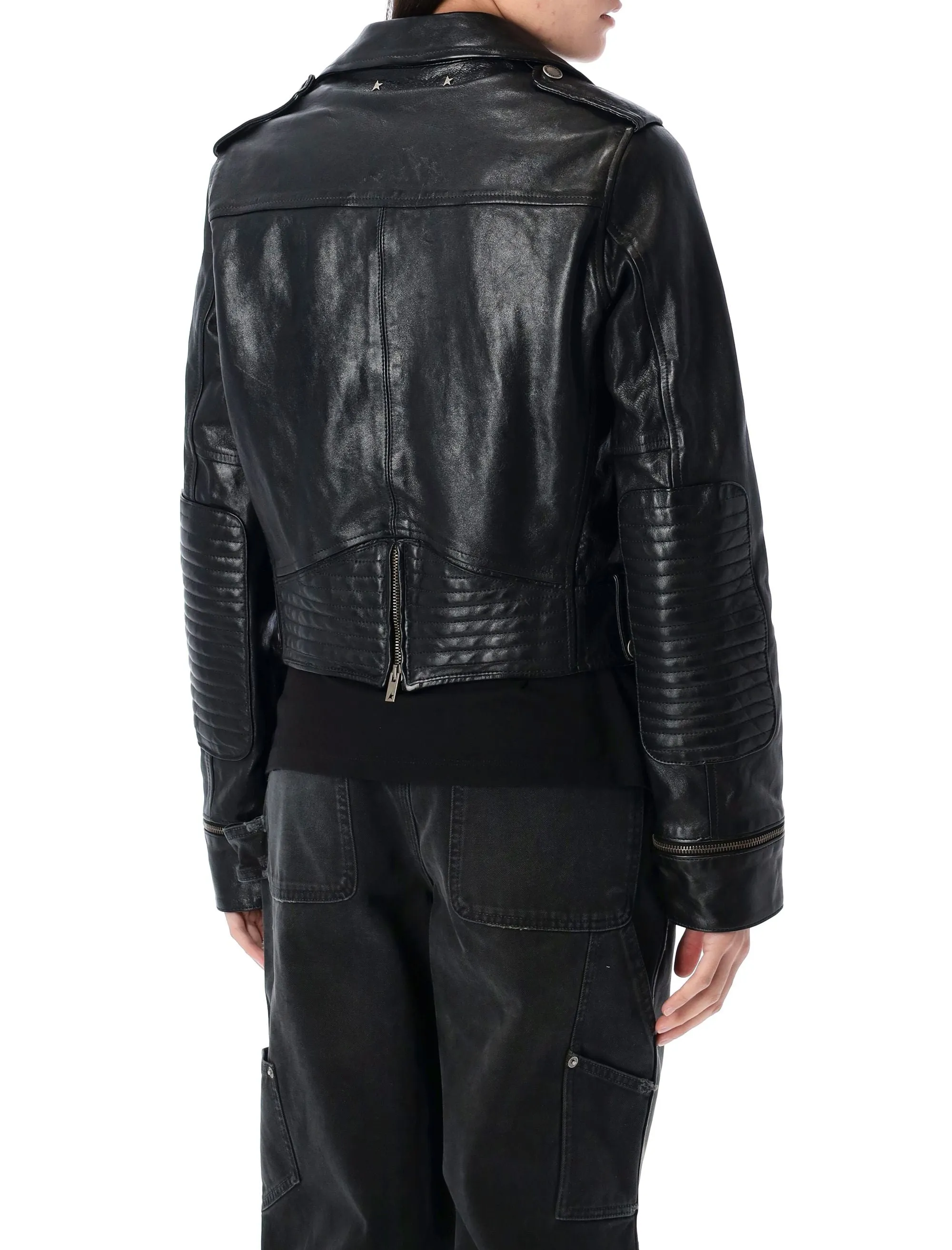 NEVADA LEATHER BIKER JACKET sold by Lord & Taylor product image thumbnail 2