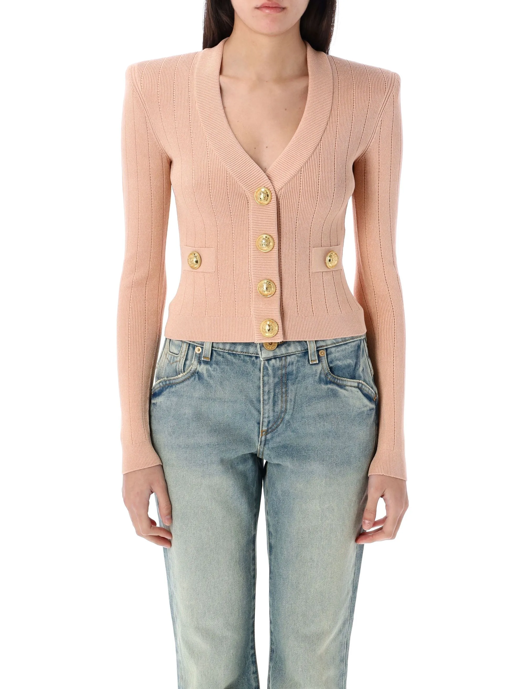 GOLD BUTTONS KNIT CARDIGAN sold by Lord & Taylor
