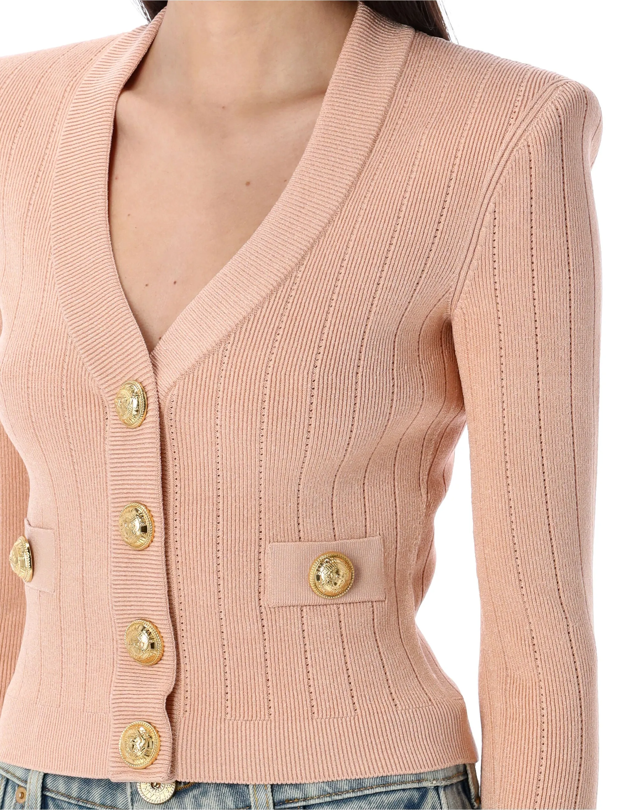 GOLD BUTTONS KNIT CARDIGAN sold by Lord & Taylor product image thumbnail 3