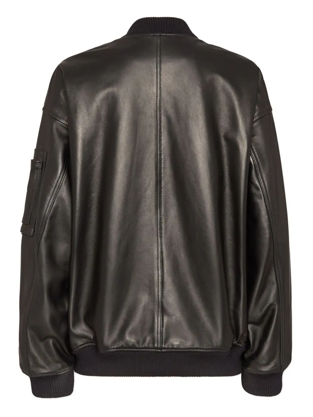LEATHER OVERSIZE BOMBER sold by Lord & Taylor product image thumbnail 2