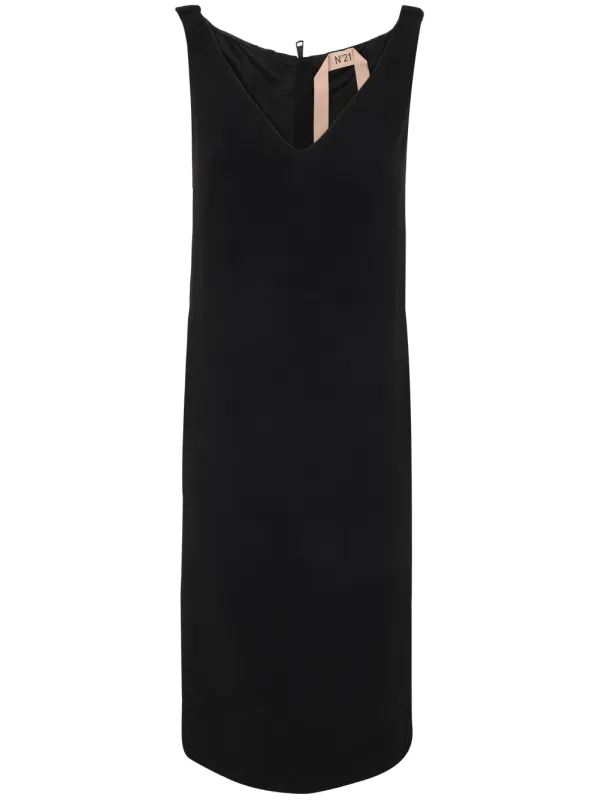 V NECK PENCIL MIDI DRESS sold by Lord & Taylor