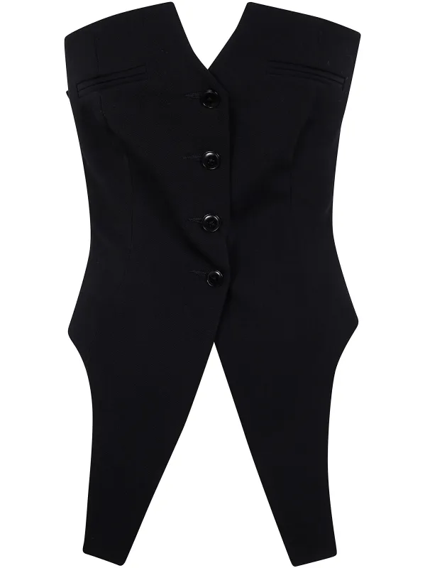 DECONSTRUCTED WOOL VEST TOP sold by Lord & Taylor