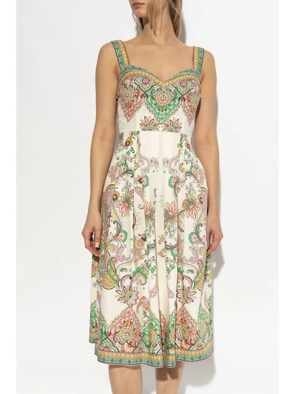 SWEETHEART NECK FLORAL PRINT MIDI DRESS sold by Lord & Taylor product image thumbnail 4