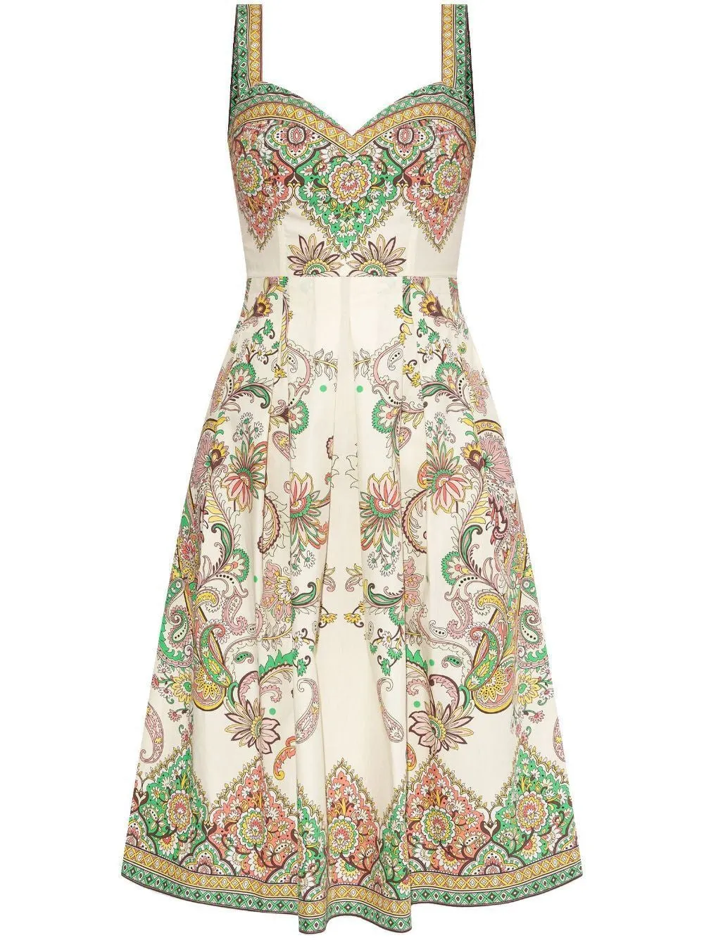 SWEETHEART NECK FLORAL PRINT MIDI DRESS sold by Lord & Taylor