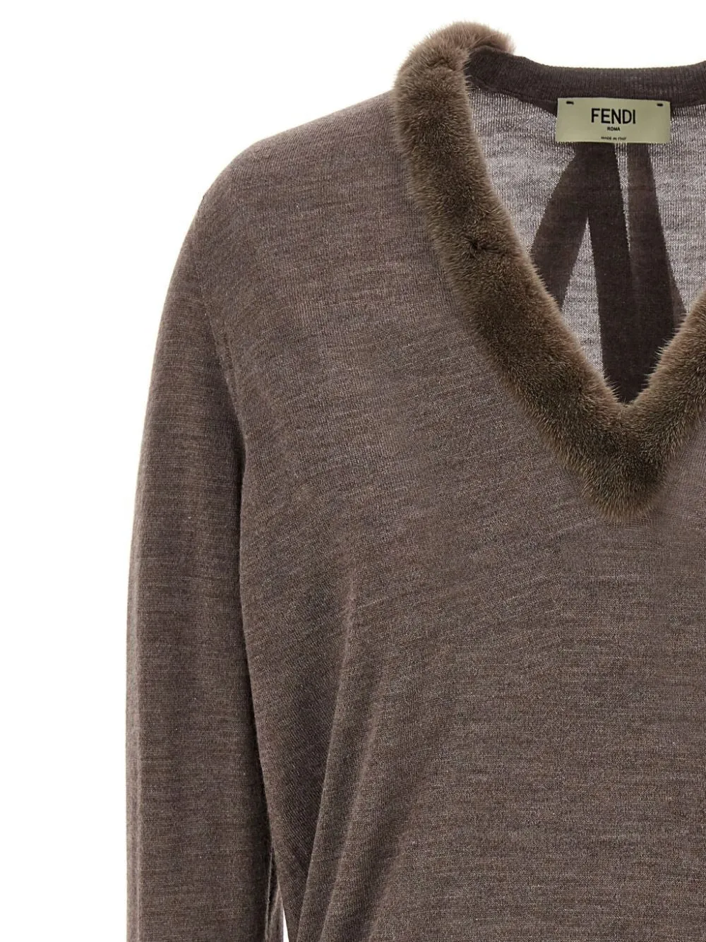 WOOL AND SILK V-NECK JUMPER sold by Lord & Taylor product image thumbnail 4