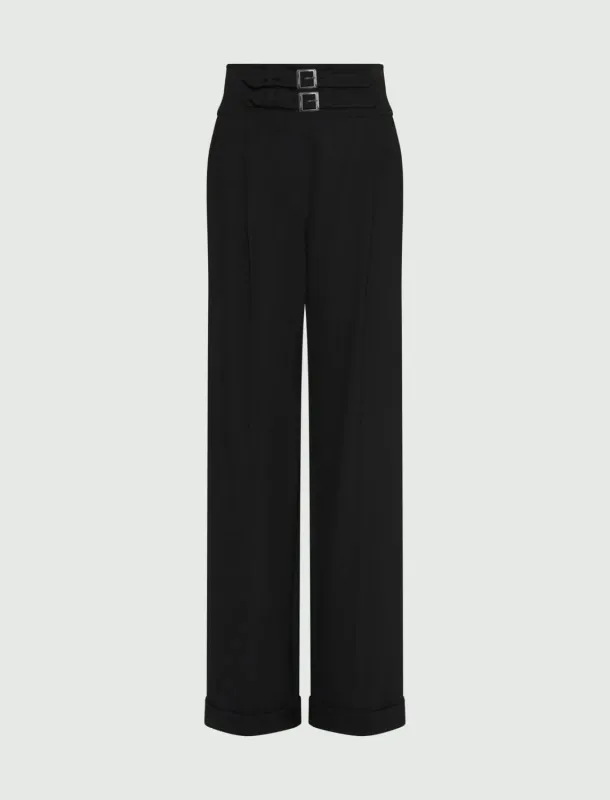 AGUZZE LONG TROUSER BLACK sold by Lord & Taylor