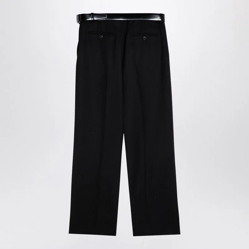 BLACK GABARDINE TROUSERS WITH BELT sold by Lord & Taylor product image thumbnail 2