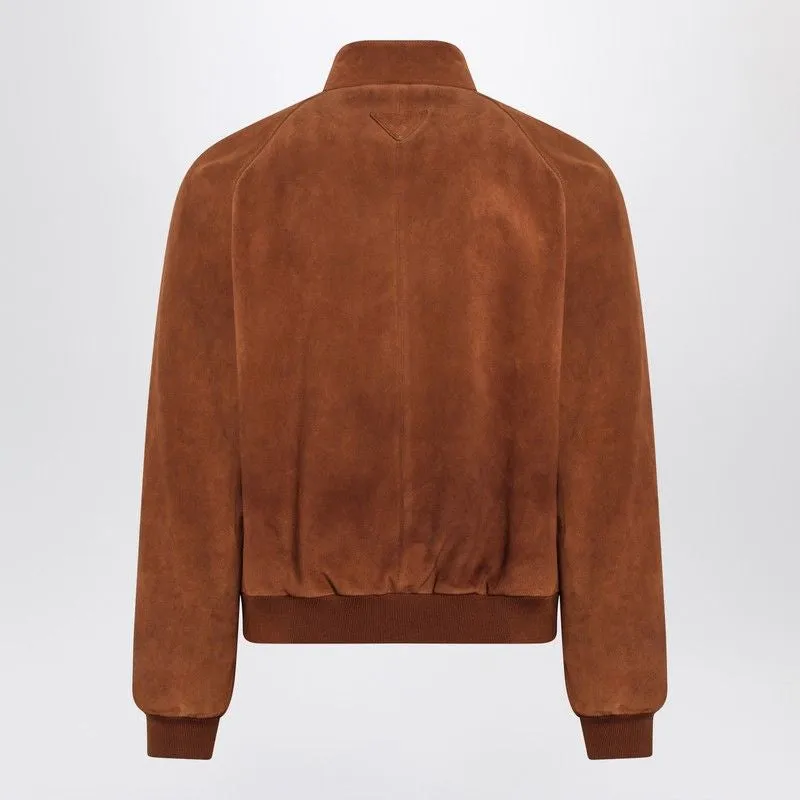 CAMEL-COLOURED SUEDE BOMBER JACKET sold by Lord & Taylor product image thumbnail 2