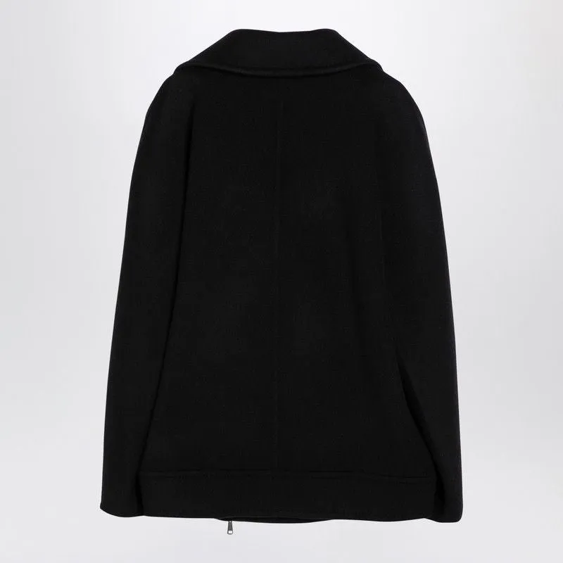 BLACK VIRGIN WOOL CABAN sold by Lord & Taylor product image thumbnail 2