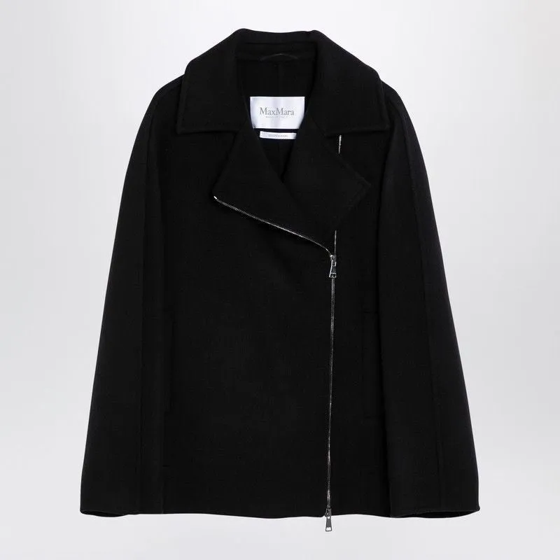 BLACK VIRGIN WOOL CABAN sold by Lord & Taylor