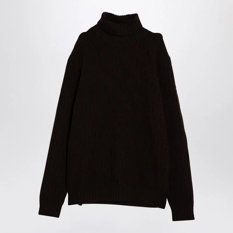 BROWN CASHMERE BLEND TURTLENECK SWEATER sold by Lord & Taylor