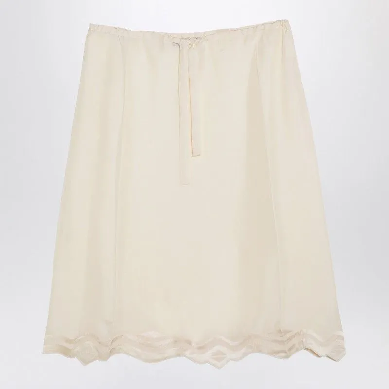 IVORY SILK SKIRT sold by Lord & Taylor