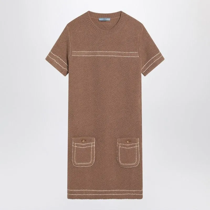 CAMEL-COLOURED CASHMERE SHORT DRESS sold by Lord & Taylor