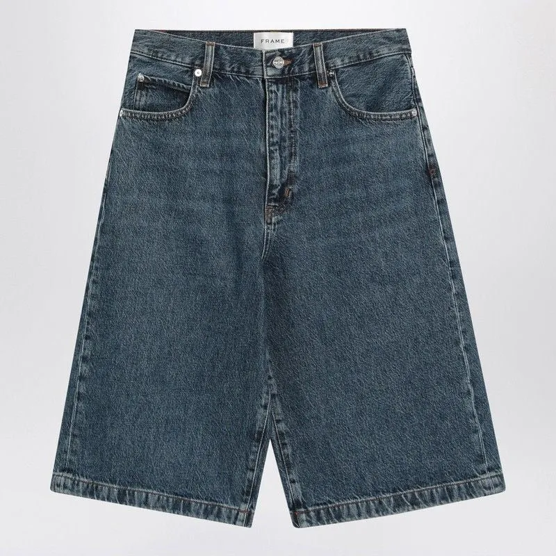 BLUE BERMUDA SHORTS IN REGENERATED DENIM sold by Lord & Taylor