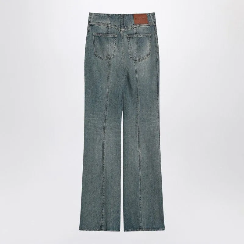 FLARED JEANS WITH TURN-UPS AT THE WAIST sold by Lord & Taylor product image thumbnail 2